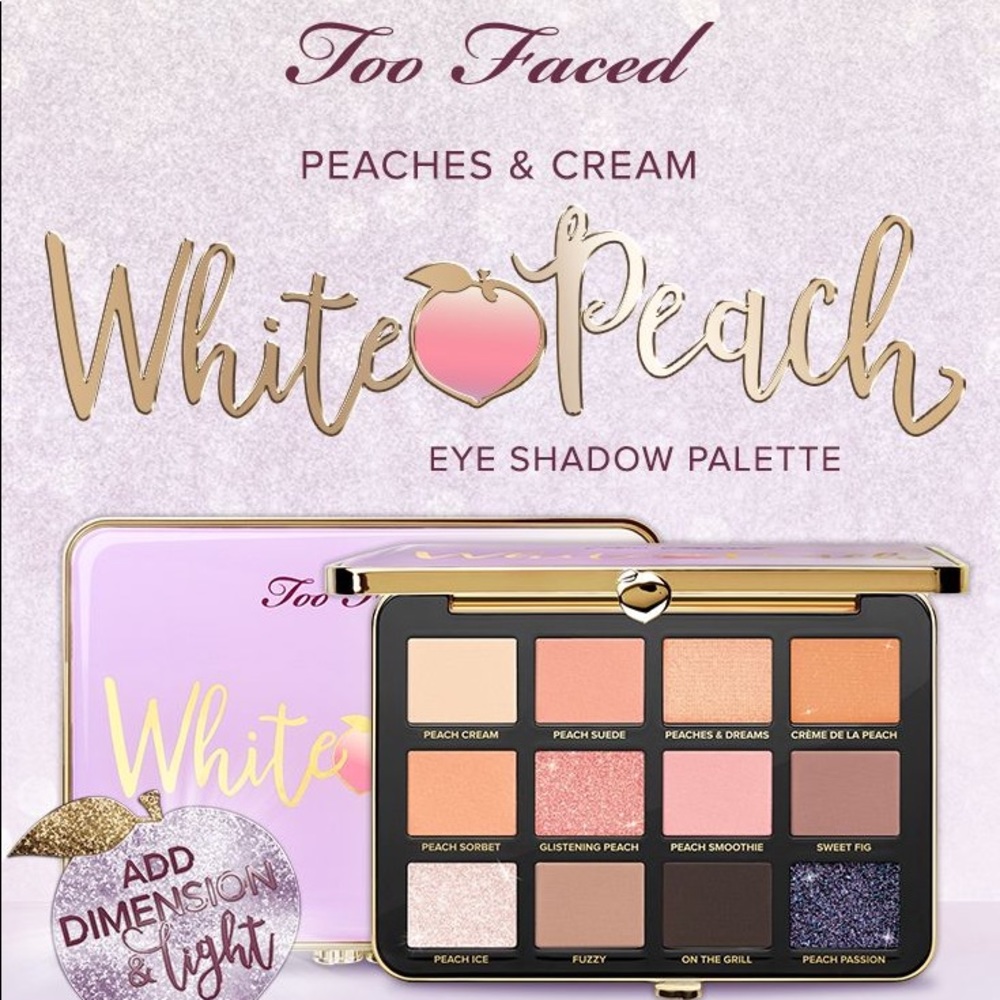Too faced white peach pallet